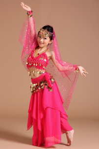 Đồ Múa Bụng Trẻ Em - Belly Dance Hồng