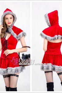 Đầm Cô Bé Quàn Khăn Đỏ Phiên Bản Giáng Sinh