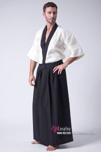 Kimono Nam Trắng