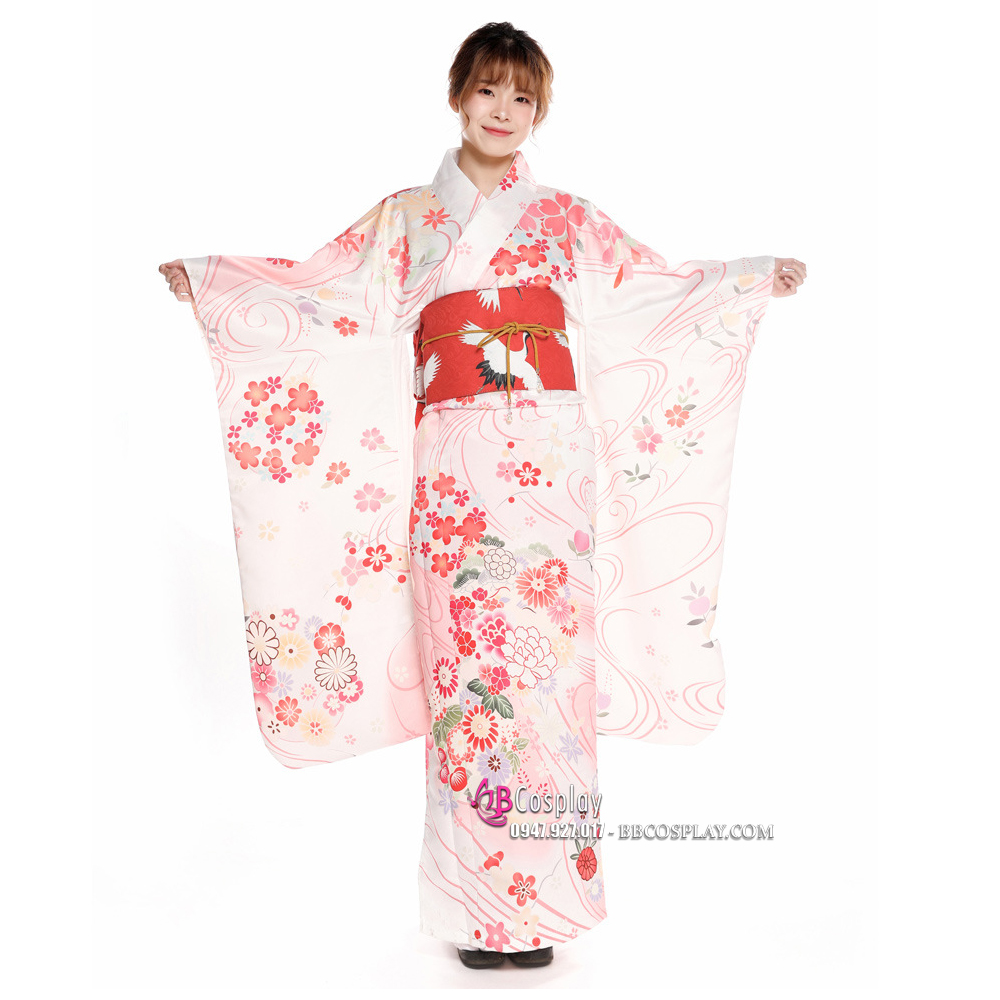 Mướn/Mua Kimono Nhật Bản Hoa Anh Đào Pastel Giá Tốt Nhất Tại ...