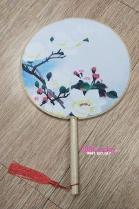Quạt Tròn Sơn Chi Bạch Hoa