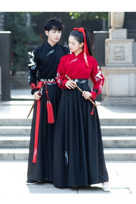 Hán Phục Cổ Trang Chụp Cưới Song Hạc Ý Thiên