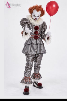 Trang Phục Hóa Trang Gã Hề Ma Quái Pennywise (Phiên Bản Ghi Xám)