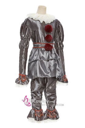 Quần Áo Pennywise Ghi Xám Halloween Costume