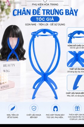 Chân Đế Trưng Bày Tóc Giả - Chân Để Wig (Màu Xanh Dương)