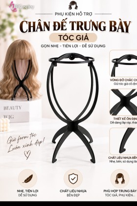 Chân Đế Trưng Bày Tóc Giả - Chân Để Wig (Màu Đen)