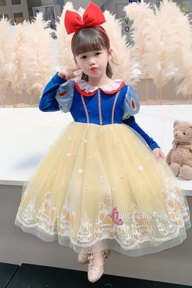 Đầm Công Chúa Bạch Tuyết Trẻ Em Mẫu Mới 2024