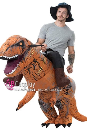Mascot Khủng Long Bạo Chúa Phiên Bản Thợ Săn