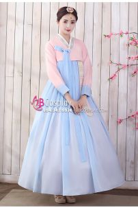 Váy Hanbok Hàn Quốc Đẹp Váy Xanh Pastel