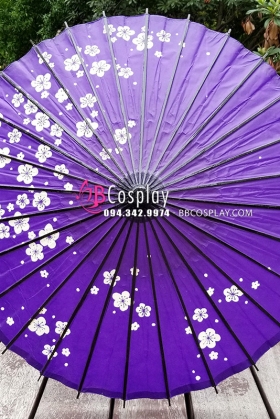 Ô Wagasa Nghệ Thuật Nhật Bản Tím Hoa Đào