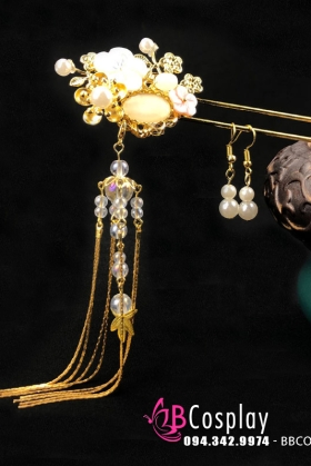 Trâm Cài Hoa Đào - Vàng