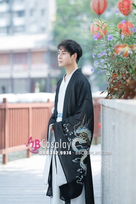 Áo Khoác Hán Phục Bạch Long