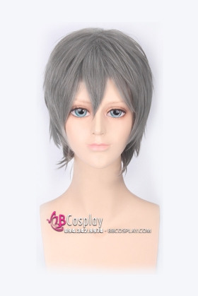 Tóc Giả Bạc Tối Màu Ngắn Cho Nam