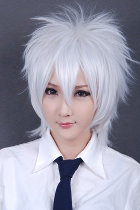 Tóc Giả Trắng Ngắn Cho Nam