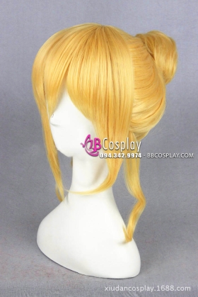 Tóc Giả  Cosplay Eli Ayase - Love Live Chất Dầy Đẹp Có Búi Tặng Wigcap