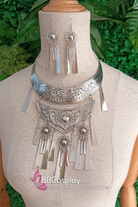 Bộ Vòng Cổ Hoa Tai Tây Vực