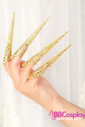 Móng Tay Cổ Trang Màu Vàng - Hộ Giáp - Hộ Chỉ