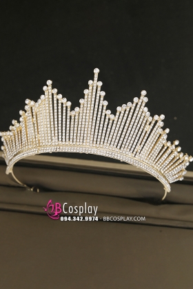 Vương Miện Kim Loại Đính Ngọc