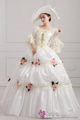 Trang Phục Nữ Hoàng Anh Quốc - Đầm Bá Tước Hoa Hồng