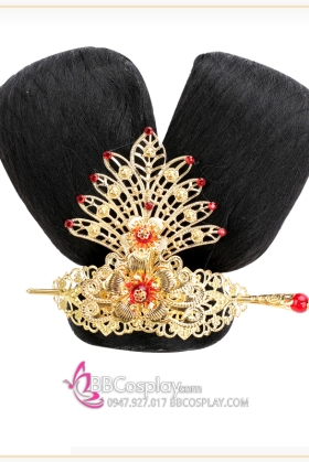 Búi Tóc Đính Kèm Kim Quan