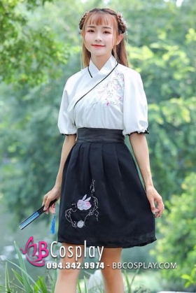 Hán Phục Cách Điệu Hiện Đại Bạch Thố