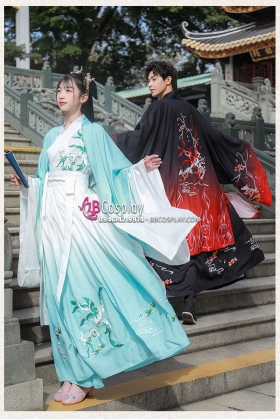 Hán Phục Cặp Đôi Cửu Vĩ Hồ Hot Trend Tiktok