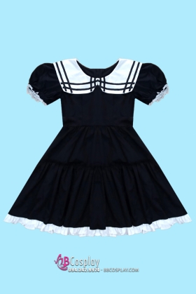 Đầm Nữ Sinh Đen Vải Dày Dặn Sale 50%