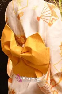 Obi Kimono - Thắt Lưng Kimono Nhật Nơ Vàng
