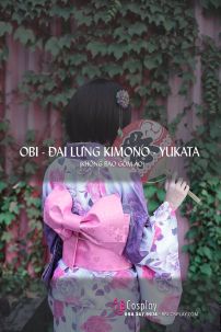 Đai Lưng Kimono Nhật Nơ Hồng