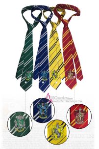 Cà Vạt Trường Phù Thuỷ Hogwarts - Harry Potter Có Logo