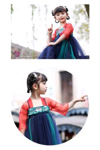 Váy Hán Phục Tiểu Đinh Đan Bé Gái