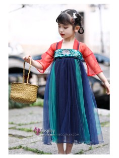 Váy Hán Phục Tiểu Đinh Đan Bé Gái