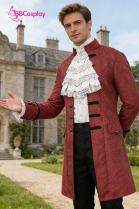 Vest Nam Châu Âu Napoleon  - Đỏ Nâu