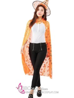 Áo Choàng Phù Thuỷ Màu Cam Bí Ngô