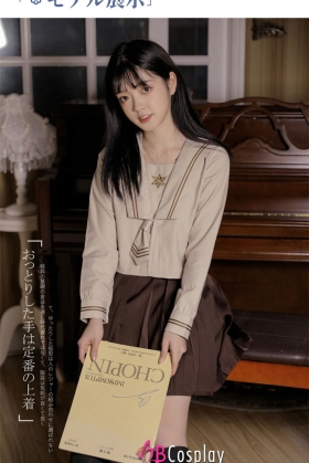 Đồng Phục Nữ Sinh Nhật Seifuku Cafe Sữa Dài Tay