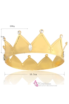 Vương Miện Vua Neptune Kim Loại Vàng