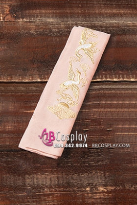 Dây Cột Tóc Cổ Trang Mặc Sếu - Màu Hồng