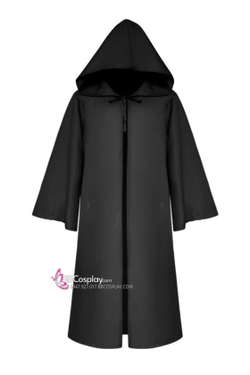 Áo Choàng Đen Có Tay Kèm Nón Dáng Dài 170Cm