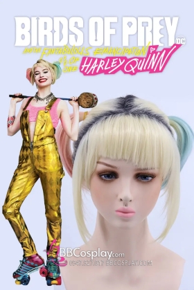 Tóc Giả Harley Quinn 2020 Cuộc Lột Xác Huy Hoàng Chùm Tóc Ngắn