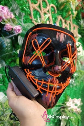 Mặt Nạ Hóa Trang Có Đèn Led Điện Tử