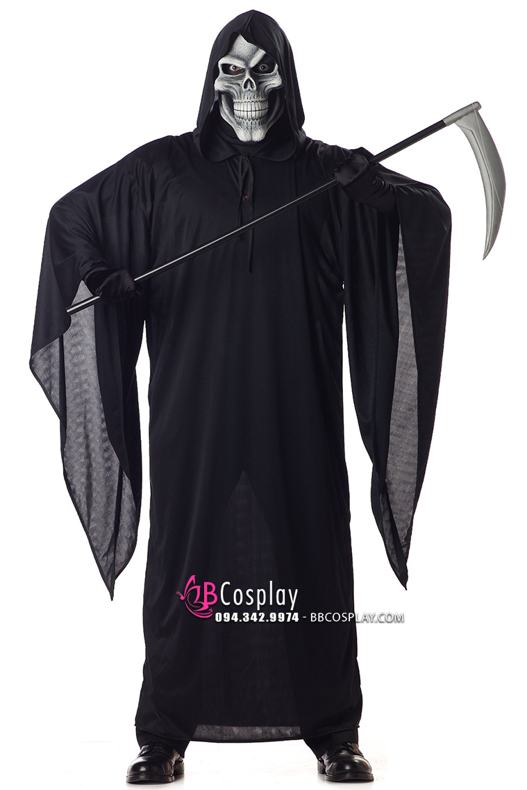 Mướn/Mua Thần Chết Kinh Dị - Horror Robe Grim Reaper Costume Giá Tốt Nhất  Tại Luctieumi.Com