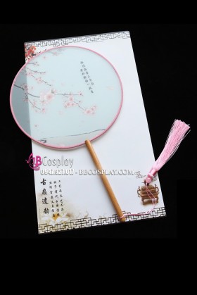 Quạt Mỹ Nhân Tròn - Hoa Anh Đào Và Thơ