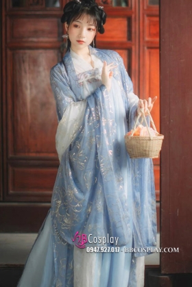 Hán Phục Thanh Loan Mặc Lam