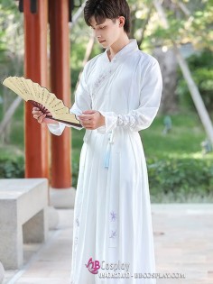 Hán Phục Bạch Y Cầm Sư