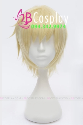 Tóc Giả Nam Vàng Kem