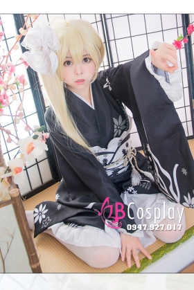 Waloli Nhật Đen Hoa Trắng