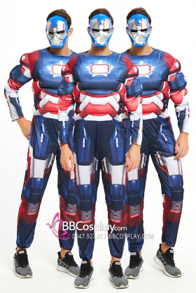 Đồ Người Sắt Ironman Blue Cơ Bắp