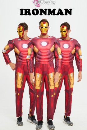 Đồ Người Sắt Cơ Bắp Ironman - Màu Đỏ