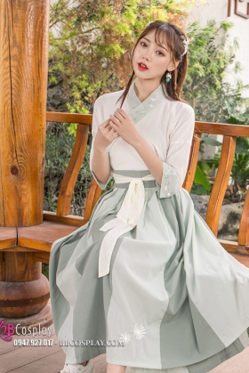 Đồ Cổ Trang Thôn Nữ Màu Matcha