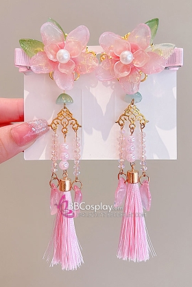 Cặp Kẹp Tóc Hoa Hồng Anh Cổ Trang
